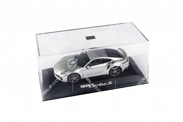 911 Turbo S Coupe 992, DieCast, GT silver metallic, black, 1:43