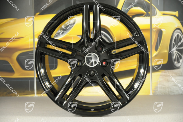 20-inch wheel rim set Turbo, 10,5J x 20 ET71 + 9,5J x 20 ET71, for winter use, black silk gloss