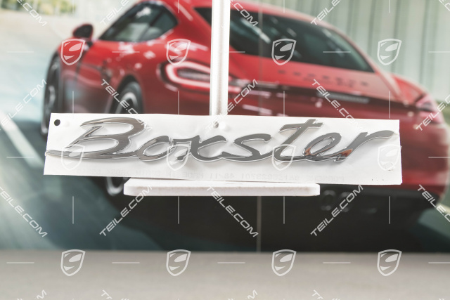 "Boxster" logo, Galvano silver