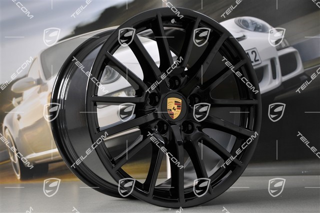 19-inch SportDesign wheel set, black, 8J x 19 ET57+ 11J x 19 ET67