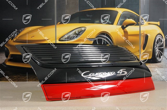 Rear lid (engine lid), set (incl. spoiler and drive), C4S Cabrio