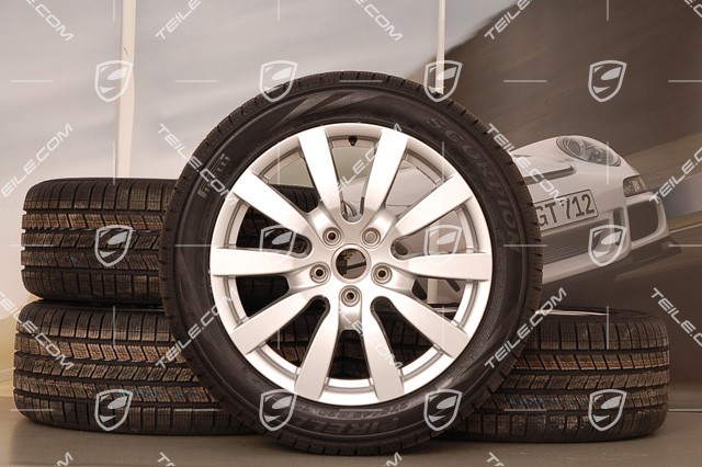 20-inch SportDesign II winter wheel set, wheels rims 9J x 20 ET 57 + Pirelli winter tyres 275/45 R 20 110V XL M+S, without TPMS