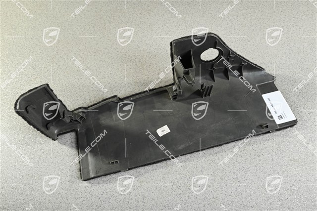 Seat frame velour trim, Black, R