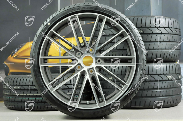 20-inch Turbo IV summer wheels set, rims 8,5J x 20 ET49 + 11,5J x 20 ET76 + summer tyres 245/35 R20  + 305/30 R20