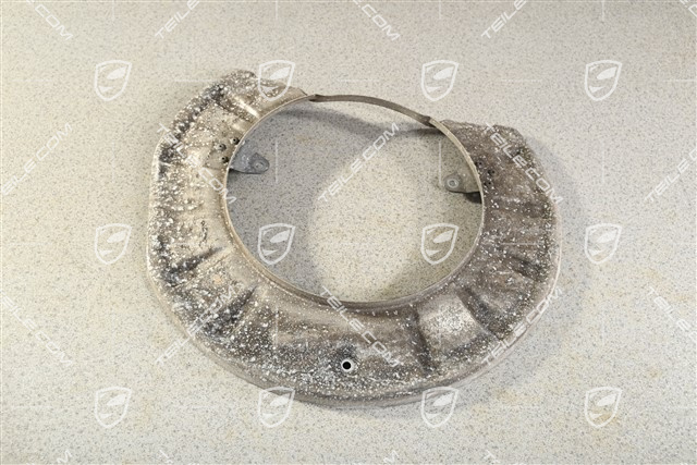 Front axle disc brake protective plate, PCCB, Turbo, R
