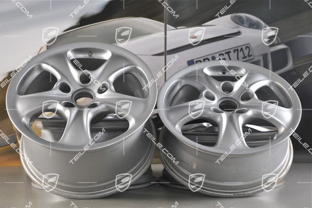 17-inch Carrera 4 wheel set, 7J x 17 ET55 + 9J x 17 ET55