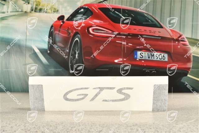 GTS FL, Deckal decorative strip GTS logo, Black matte, L=R