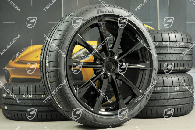 19-inch Boxster S summer wheel set, rims 8J x 19 ET57 + 10J x 19 ET45, Pirelli P Zero summer tyres 235/40 R19 + 265/40 R19