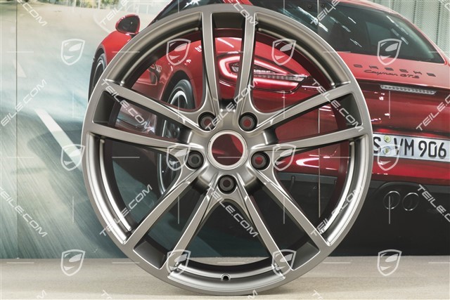 20-inch Cayenne Sport wheel rim, 10,5J x 20 ET64, Platinum satin-mat