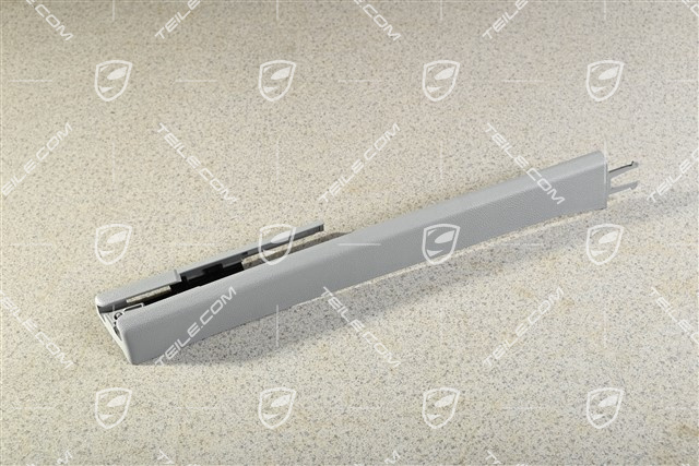 Front seat rail cover, front, Steel Grey, L