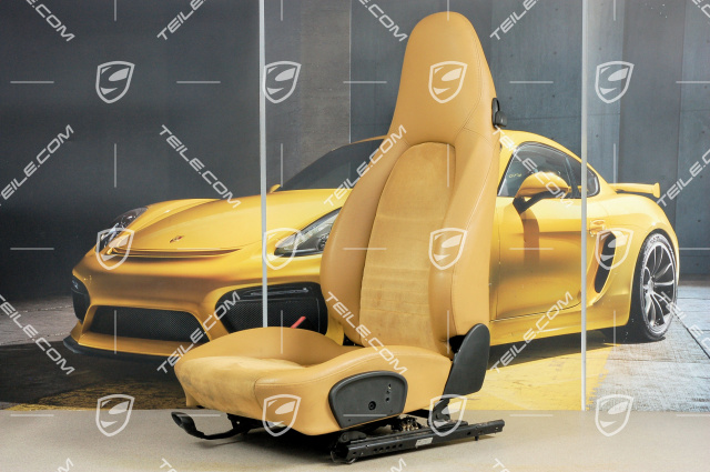 Seat, manual adjustable, Leatherette/Alcantara, Savanna, damage, L