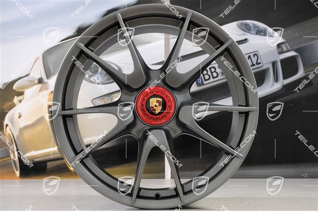 19-inch GT3 wheel, central locking, 8,5J x 19 ET53, titanium metallic