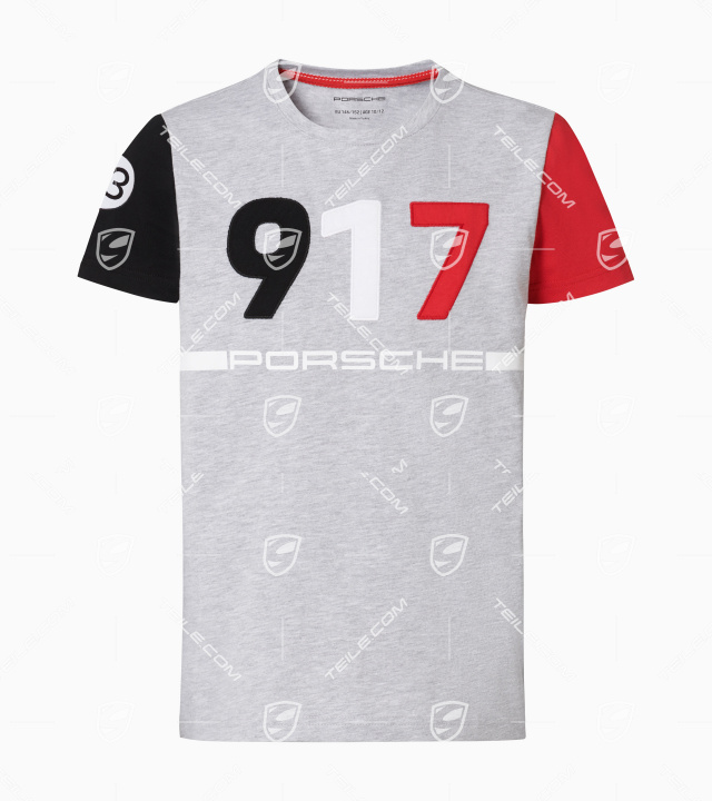 Porsche 917 Salzburg Collection, Kids, T-Shirt, grey melange, 122/128