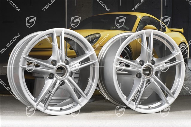 18-inch wheel rim set Boxster S II, 8J x 18 ET57 + 9J x 18 ET43