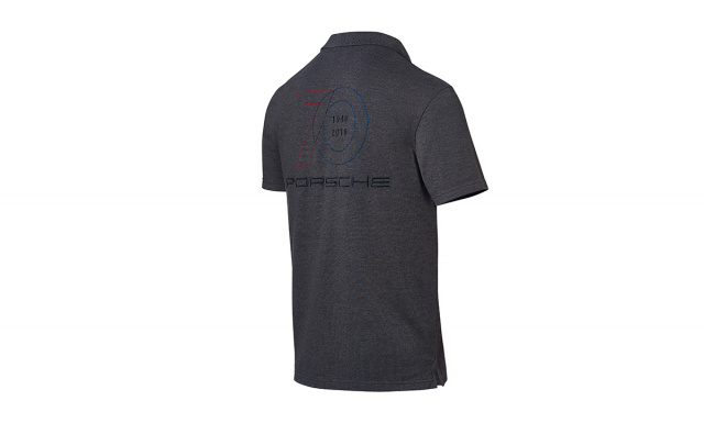 70 Years, Polo-Shirt, Unisex, dark grey melange, L 50/52