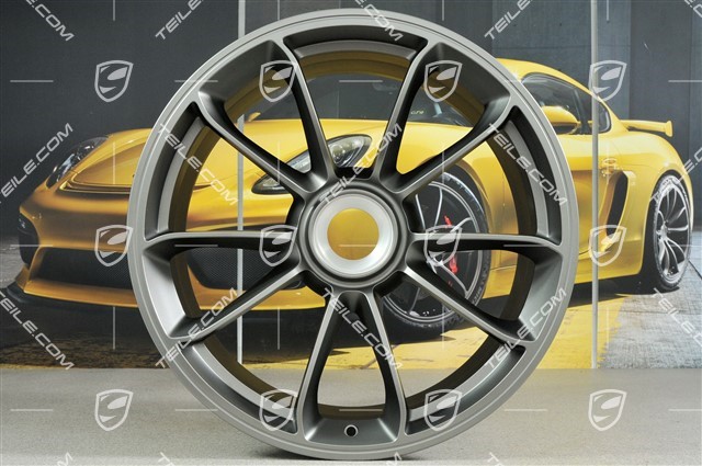 20+21" GT3 RS wheel set, rims: front 9,5J x 20 ET50 + rear 12,5J x 21 ET48, Platinum satin matt