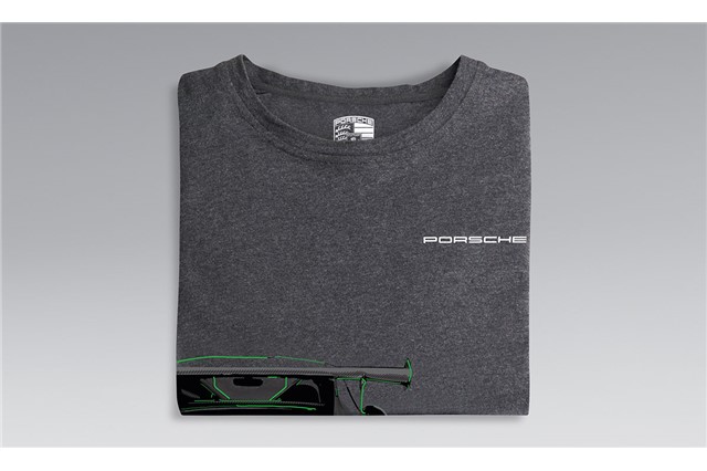 911 GT3 RS Collection, Collectors T-Shirt No.11., Unisex, darkgrey, lightgrey, green, XS 44/46