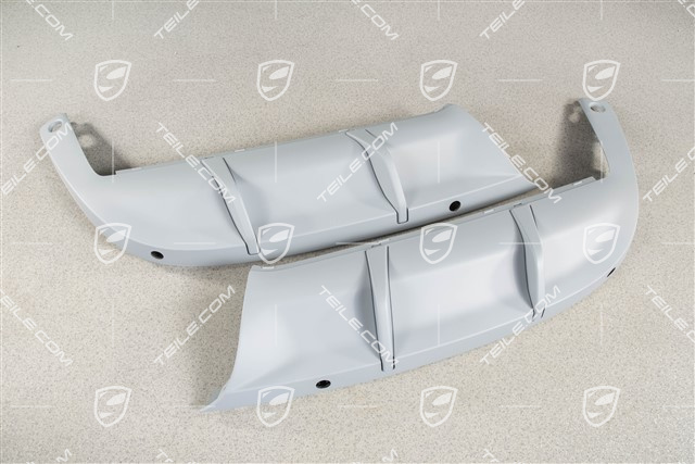 Rear bumper linings set, lower, Prime coated, Sport design package, PDC, L+R