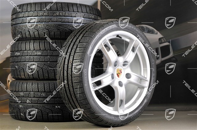 18-inch Boxster S winter wheel set (with tyres), front wheels 8J x 18 ET57 + rear 9J x 18 ET43 + tyres 235/40 ZR18 + 255/40 ZR18