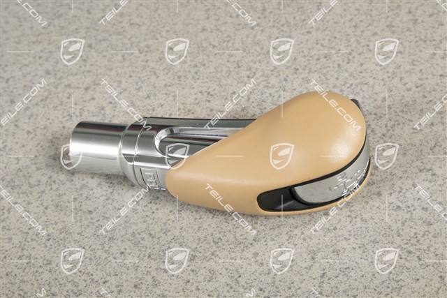 Selector lever / shift knob, Leather, PDK, Luxor beige