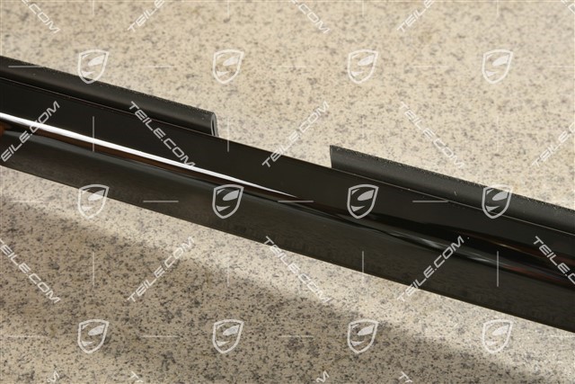 Front door moulding trim, Aluminium-package, high gloss black, R