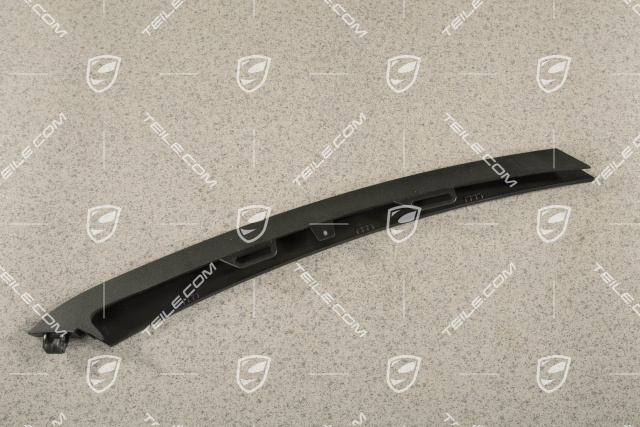 Front bumper disc / trim, Satin black, upper, L