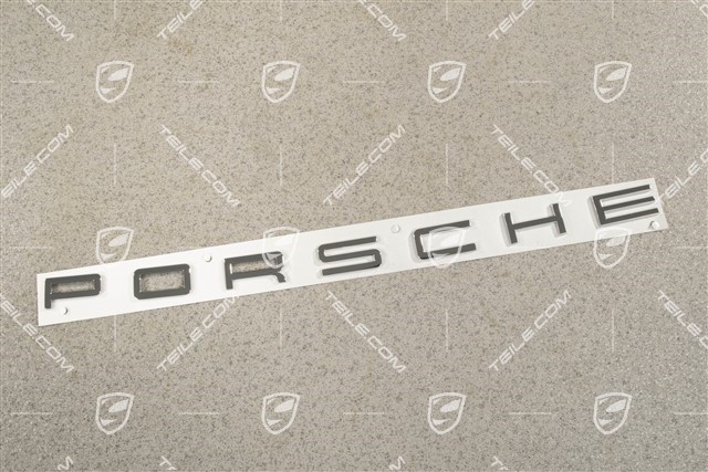 "PORSCHE" logo, chrome