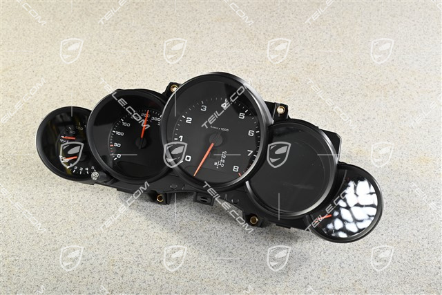 Instrument cluster / Speedometer, PDK, C2 / C4, Black matte dials