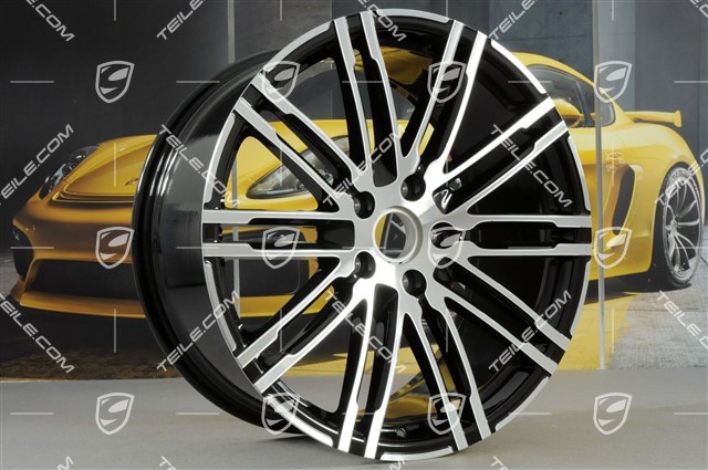 21-inch rims set Turbo III, facelift, 10J x 21 ET50, black high gloss