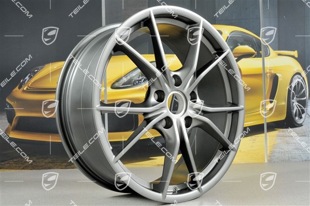 20-inch wheel rim Carrera S IV, 8J x 20 ET57, Platinum satin-matt