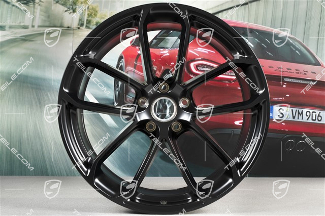 22 Inch Wheel Rim Gt Rear 11 5j X 22 Et52 Black Satin Matt New Cayenne 9y0 601 00 Rims 9yapje1 Teile Com