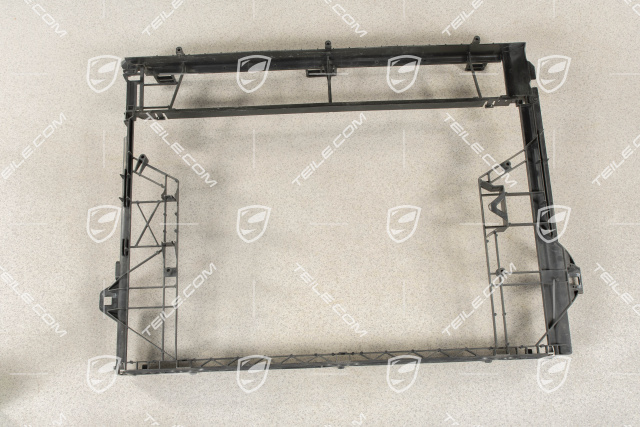 Retaining frame for radiator