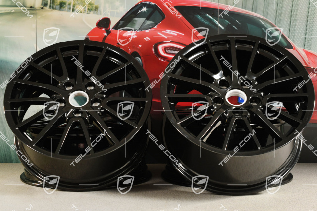 19-inch Sport Design wheel set, black, wheels 8J x 19 ET57 + 9,5J x 19 ET46