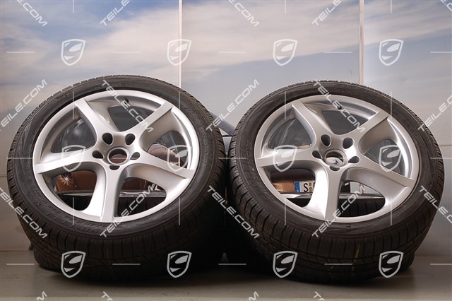 20-inch Cayenne SportTechno winter wheel set, front 9-inch+ rear 9-inch + tyres 275/40 R20, without TPMS