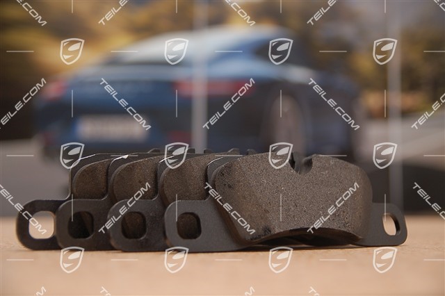 Brake pad set, PCCB, 19-inch, yellow calliper, L+R