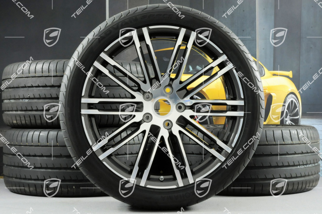 21-inch summer wheels set Turbo III, rims 10Jx21 ET50 + Yokohama summer tyres 295/35R21 without TPMS