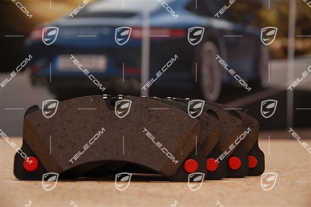 Brake pad repair set, for PCCB ceramic brakes, Panamera S / Turbo