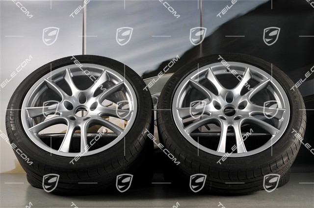 21-inch Cayenne Sport / GTS wheel set, wheels 10J x 21 ET50 + 10Jx21 ET50, tyres 295/35 R21Y