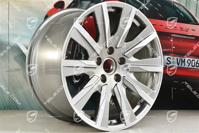 20" wheel rim Taycan Tequipment Design, 11J x 20 ET60, platin silver