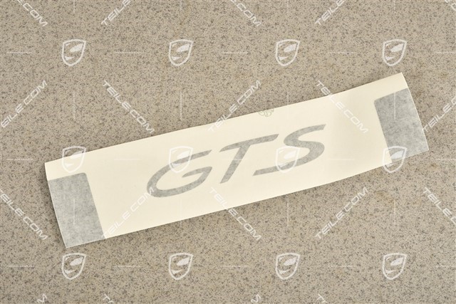 GTS FL, Deckal decorative strip GTS logo, Black matte, L=R