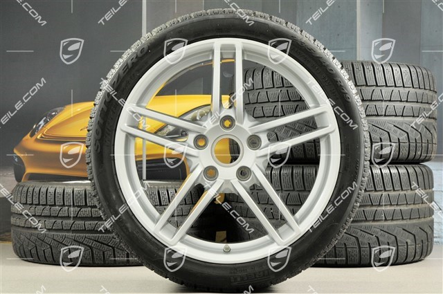 19-inch Carrera winter wheel set, 8,5J x 19 ET54 + 11J x 19 ET69 + NEW Pirelli winter tyres 235/40 R19 + 285/35 R19, with TPMS