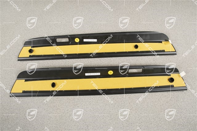 Door entry guards / Sill cover inner / Scuff plates, without ilumination, stainless steel, Carrera 4S, set, L+R