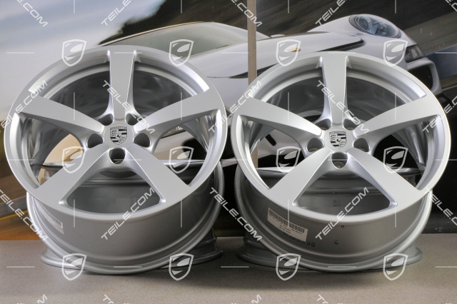 18-inch wheel rim set Macan, 8J x 18 ET21 + 9J x 18 ET21