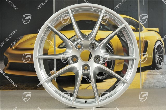 20" Carrera S III wheel rim set, 8,5J x 20 ET51 + 11J x 20 ET52, brilliant chrome finish