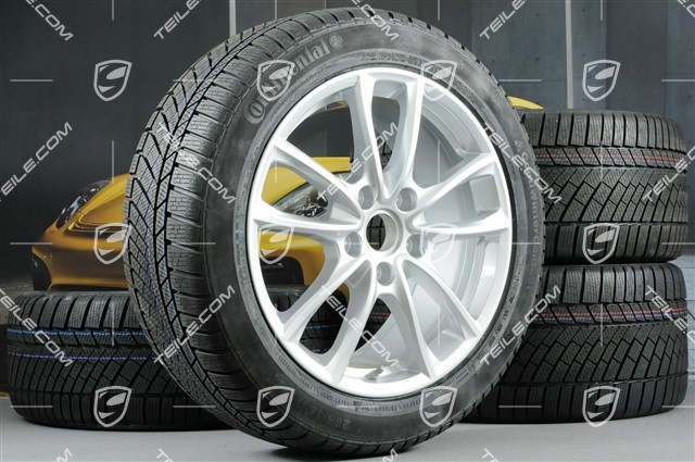 19-inch winter wheels set "Panamera S", rims 9J x 19 ET64 + 10,5 J x 19 ET62 + Continental ContiWinterContact PS830 P winter tyres 265/45 R19 + 295/40 R19