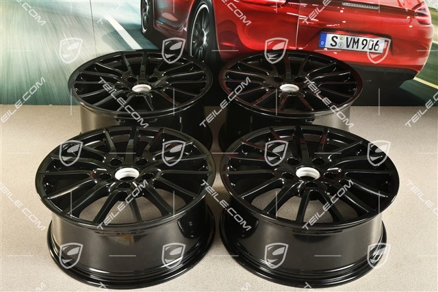 19-inch Sport Design wheel set, black, wheels 8J x 19 ET57 + 9,5J x 19 ET46