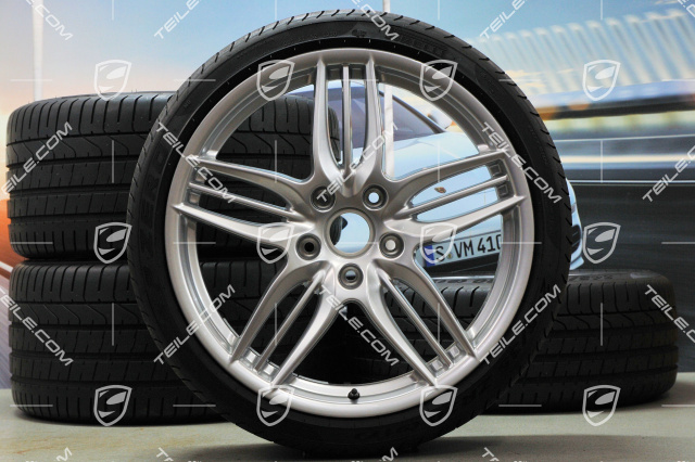 20" Komplet kół letnich SportDesign, 8,5J x 20 ET51 + 11J x 20 ET70, opony letnie Pirelli 245/35 ZR20 + 295/30 ZR20