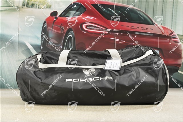 Porsche vehicle cover, for cars with rear spoiler and with outside mirror L+R