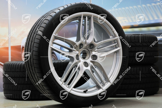 20" Komplet kół letnich SportDesign, 8,5J x 20 ET51 + 11J x 20 ET70, opony letnie Pirelli 245/35 ZR20 + 295/30 ZR20