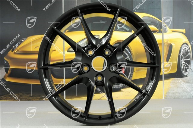 20" wheel rim, Carrera S III, 8J x 20 ET57, black silky gloss / mat